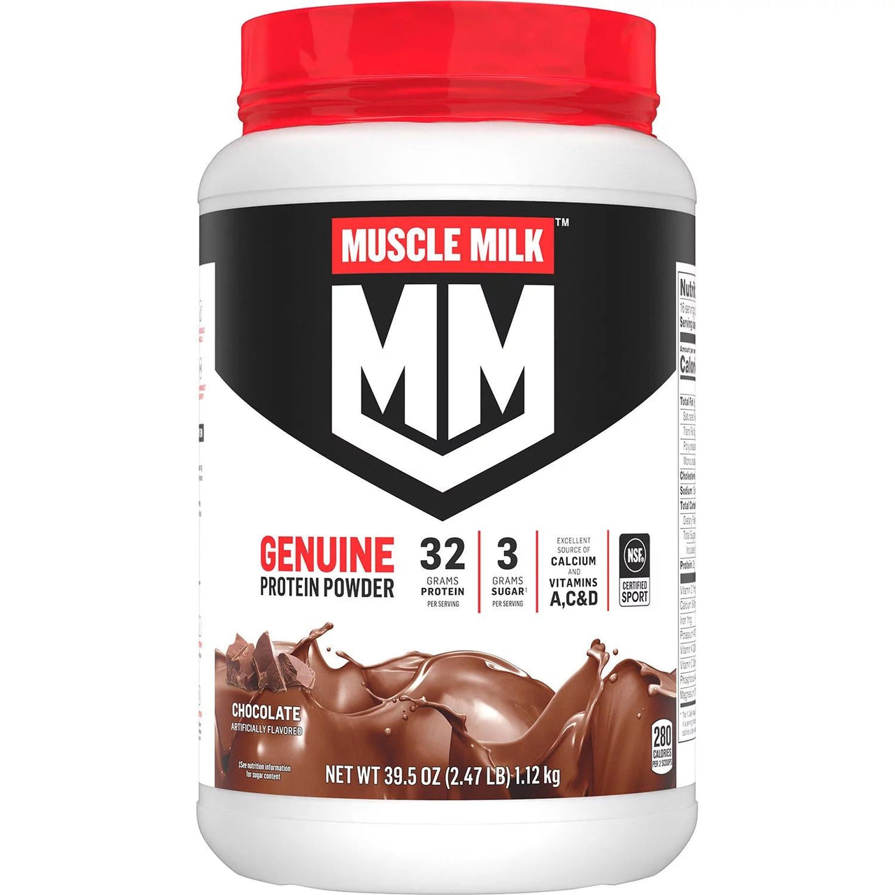 Muscle Milk Genuine Protein Powder, Chocolate (39.5 oz.)