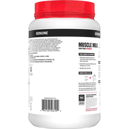 Muscle Milk Genuine Protein Powder, Vanilla Cream (39.5 oz.)