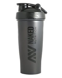 Naked Nutrition Shaker Bottle with Blender Ball - 28oz - Grey