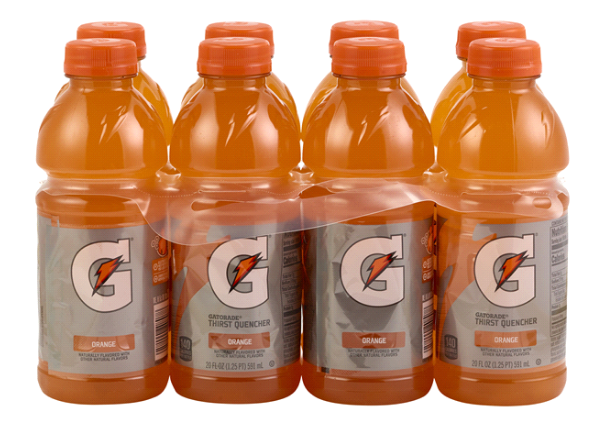Gatorade Thirst Quencher Orange Naturally Flavored 20 Fl Oz 8 Count Bottle
