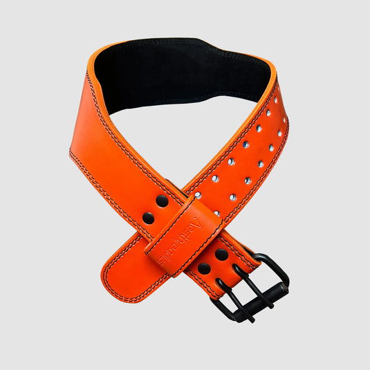 Custom Orange Tapered Weight Belt (UV Color Print)