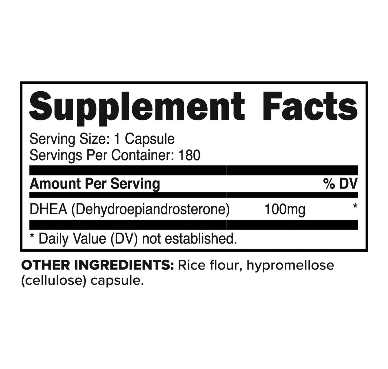 PrimaForce DHEA 100mg / 180capsules