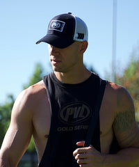 Patched Trucker Cap (White/Black)