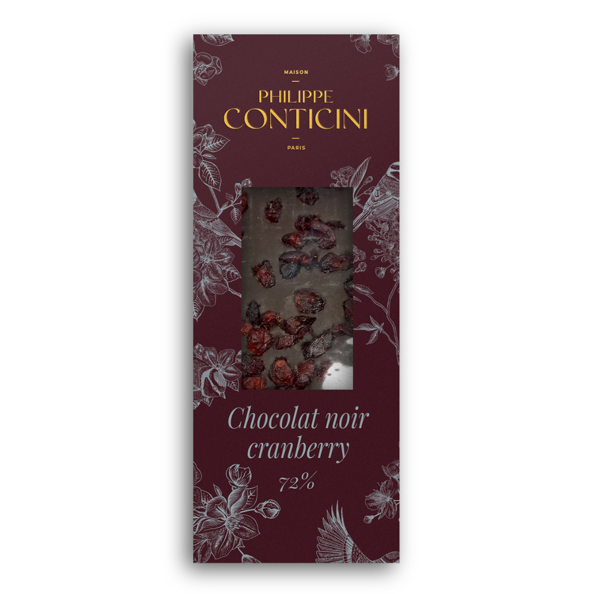 Chocolat Noir Cranberry 72%