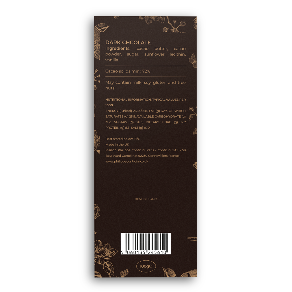 Chocolat Noir 72%