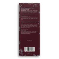 Chocolat Noir Cranberry 72%