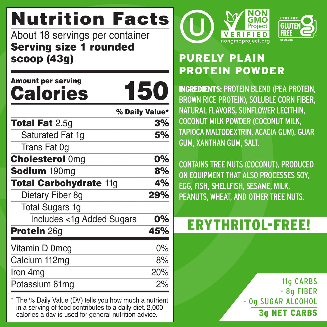 Purely Plain Protein Powder