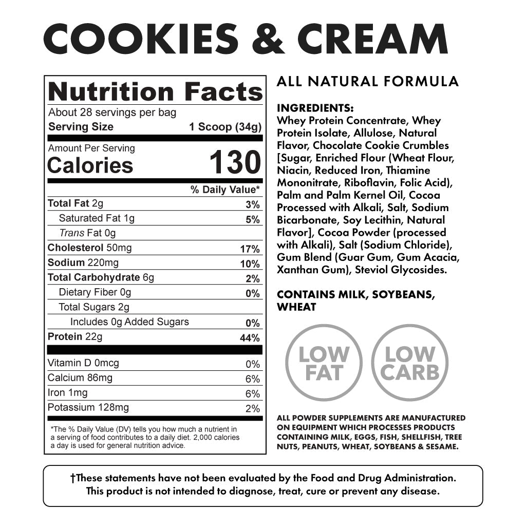 PROTEIN COOKIES AND CREAM