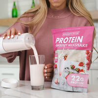 PROTEIN STRAWBERRY MILKSHAKE