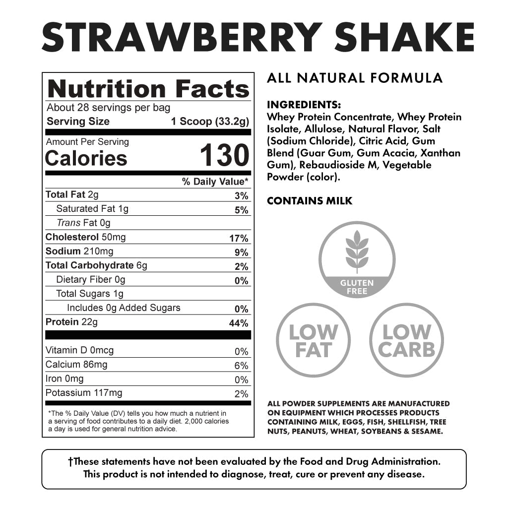 PROTEIN STRAWBERRY MILKSHAKE