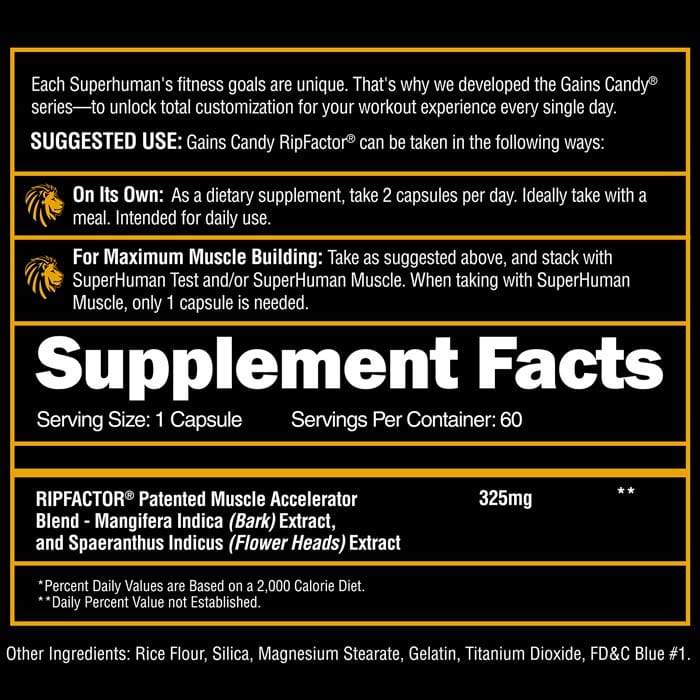 GAINS CANDY™ Ripfactor - Increase Muscle Strength & Size† FG