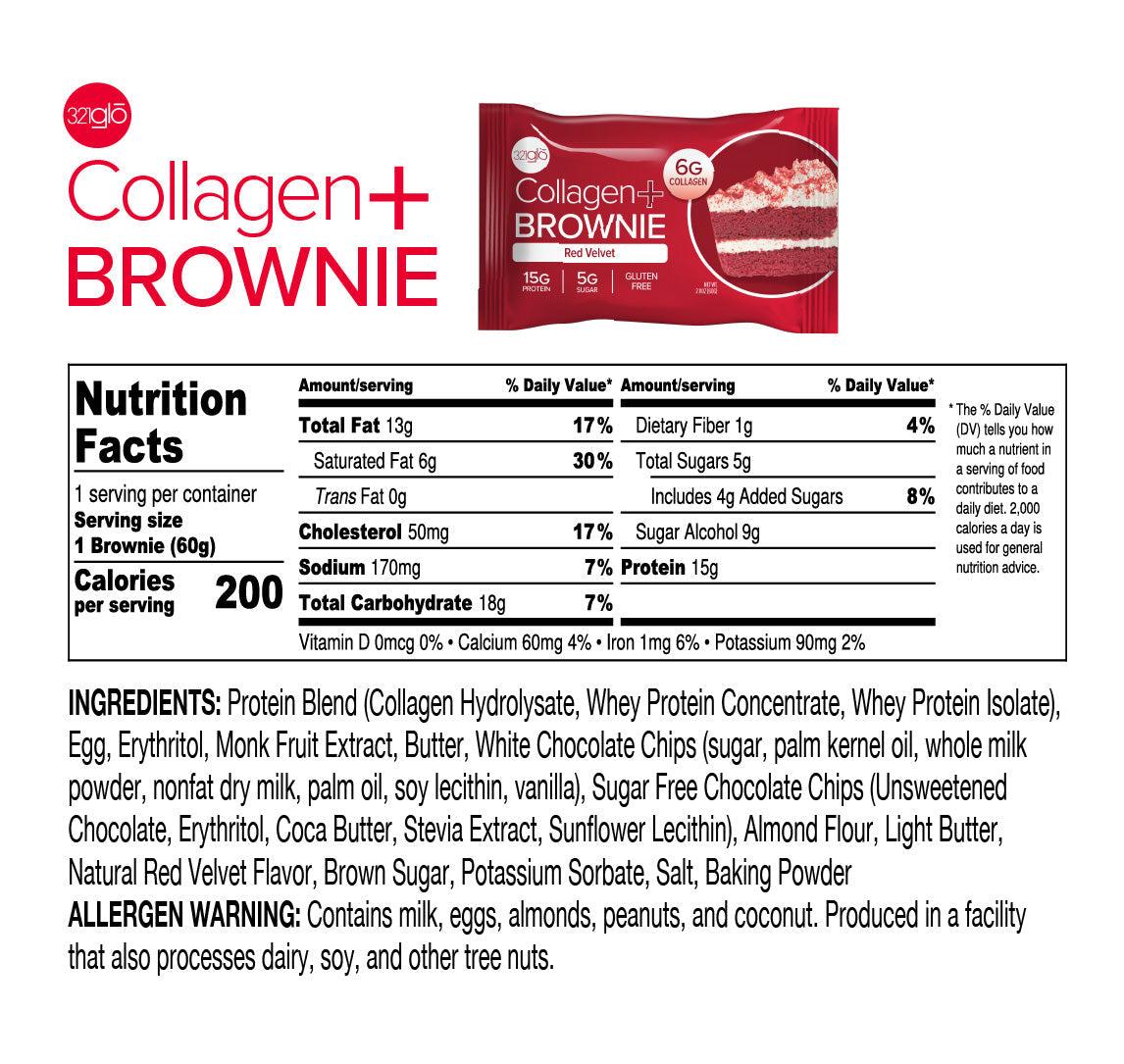 Red Velvet Collagen + Brownie