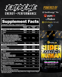 SUPERHUMAN® EXTREME - Extreme Energy Pre-Workout Formula