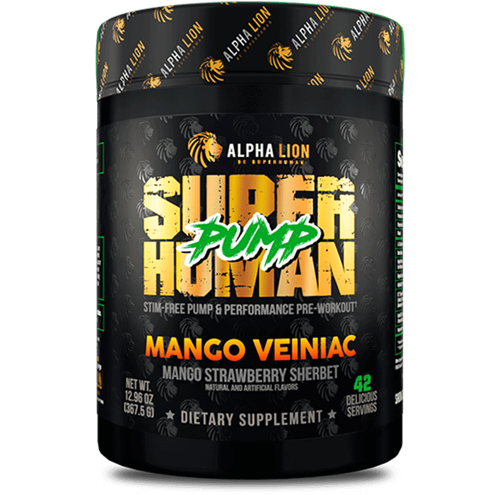 SUPERHUMAN PUMP - Stim Free Pre Workout.