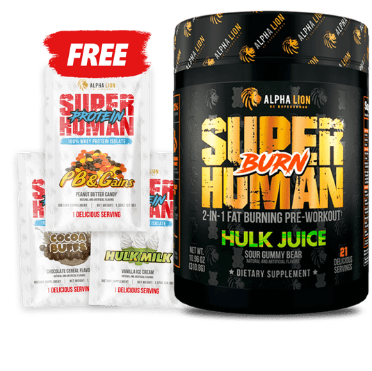 SUPERHUMAN® PRE-WORKOUT  (AND FREE PROTEIN!)