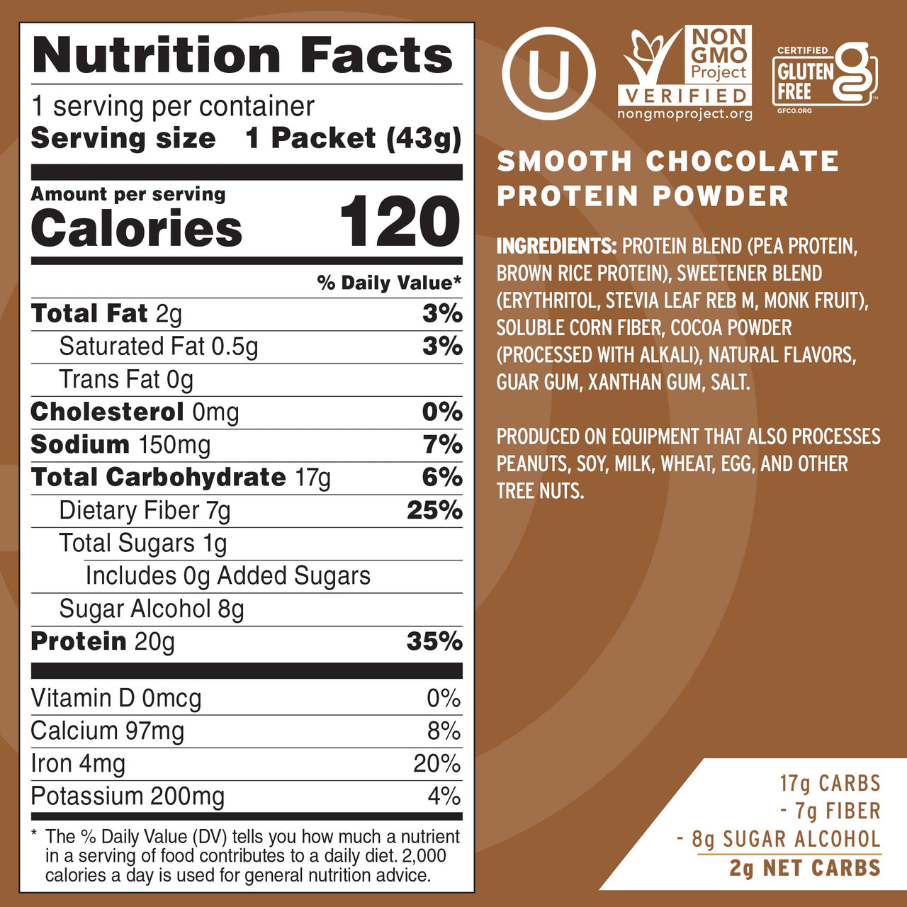 Chocolate Protein Powder Travel Packs