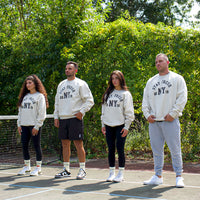 Flocked STAY FRESH NY Crew Neck Sweatshirt