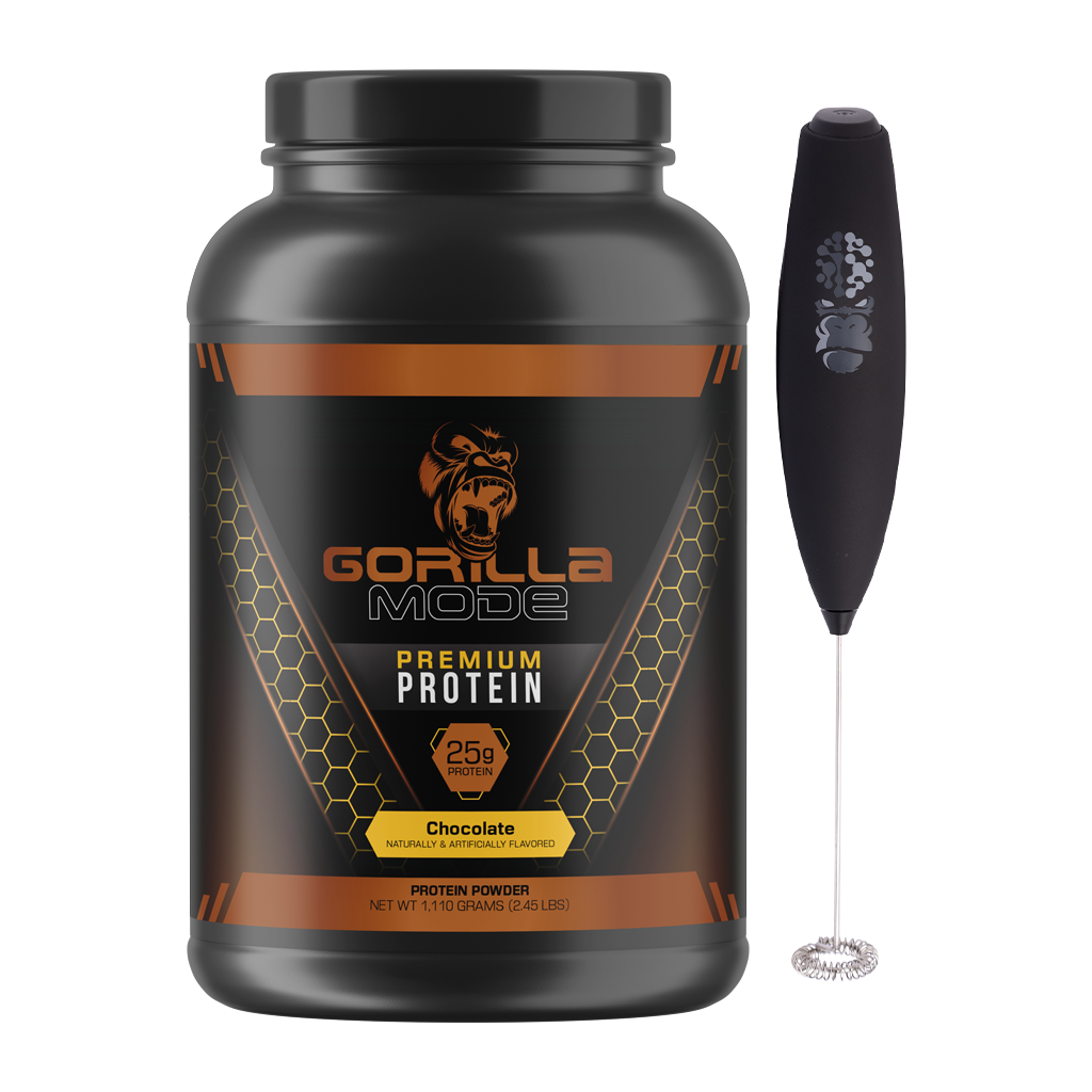 Gorilla Mode Protein + Wireless Electric Mixer