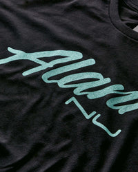 Seafoam On Black T-Shirt