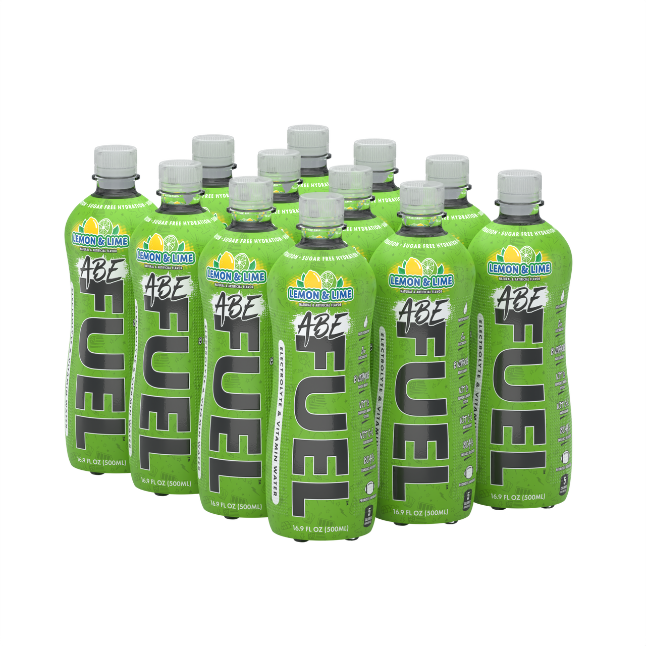 ABE FUEL - Hydration & Vitamin Water - 12 x 16.90oz