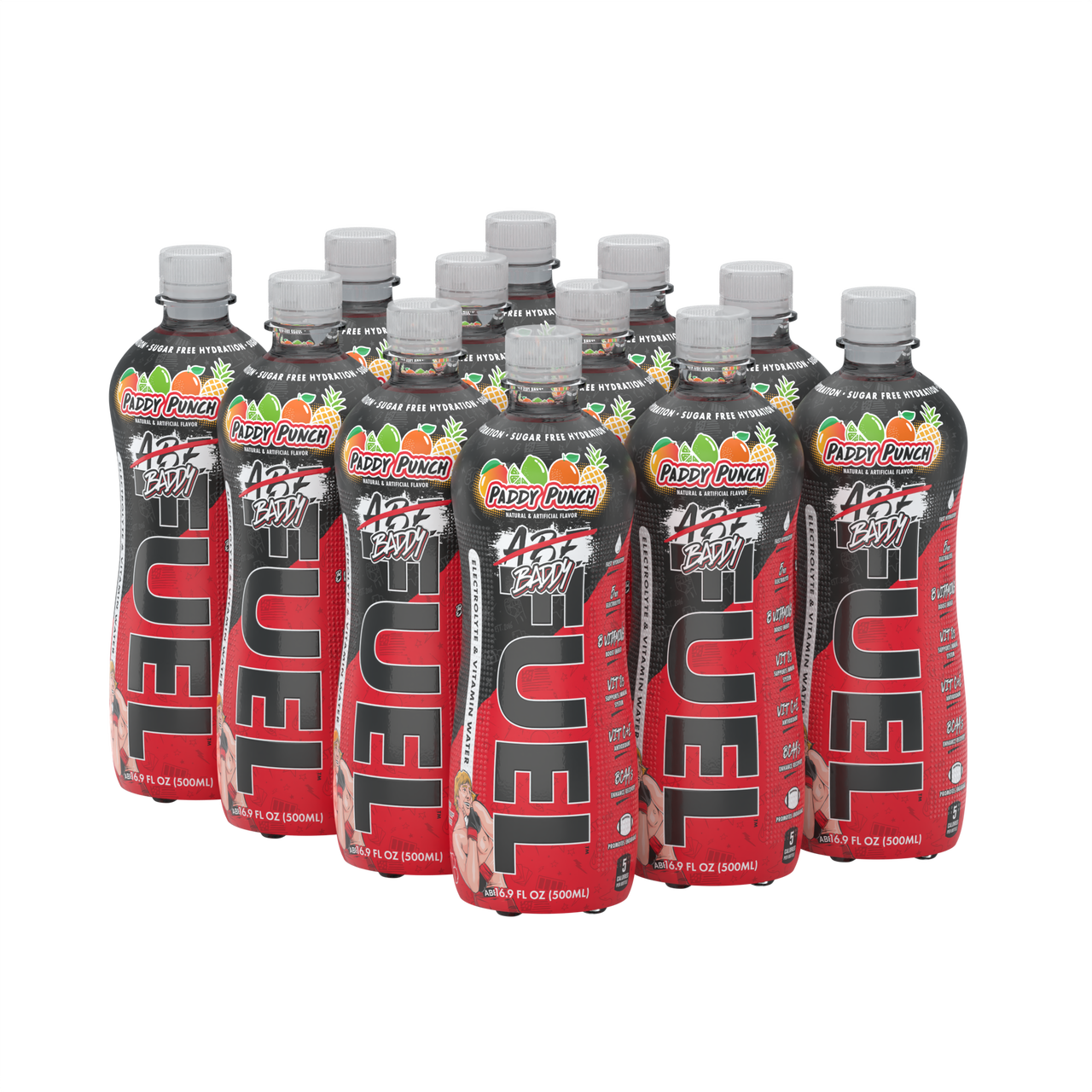 ABE FUEL - Hydration & Vitamin Water - 12 x 16.90oz