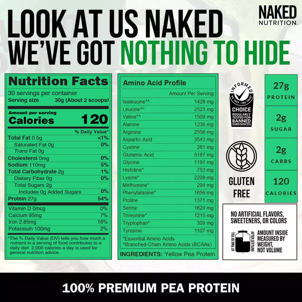 Pea Protein Powder | Naked Pea - 2LB
