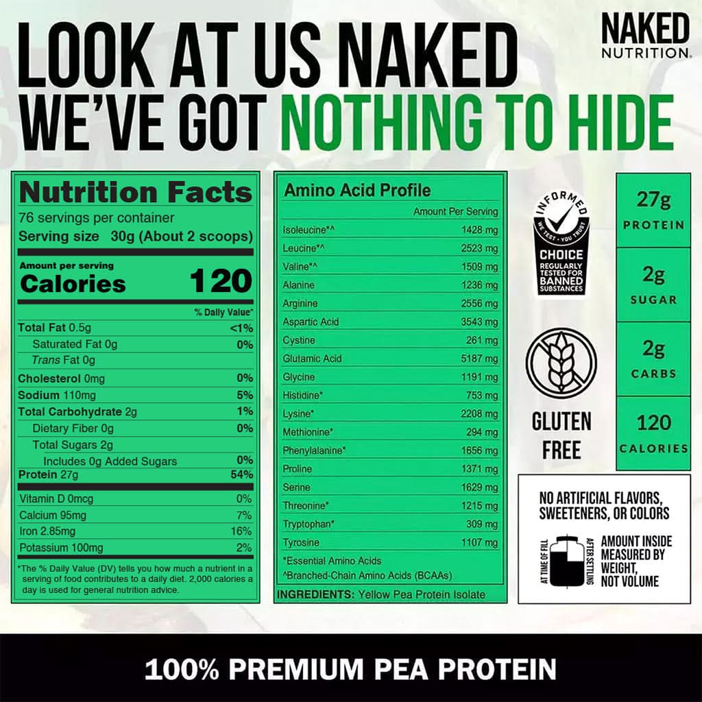Pea Protein Powder | Naked Pea - 5LB