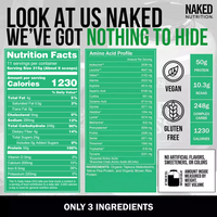 Vegan Weight Gainer Supplement | Naked Vegan Mass - 8LB