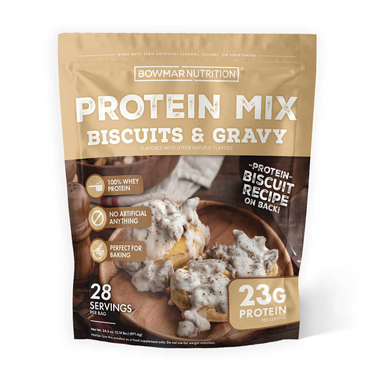 PROTEIN BISCUITS AND GRAVY