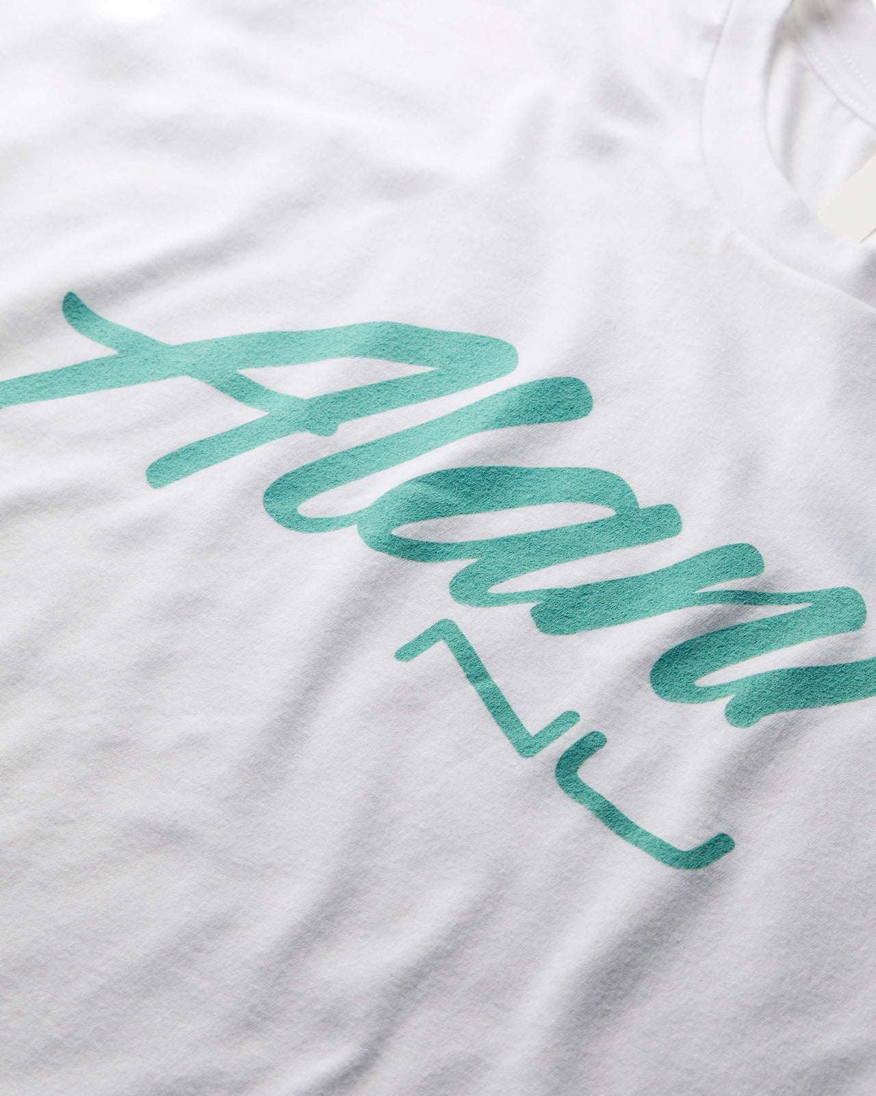 Seafoam On White T-Shirt