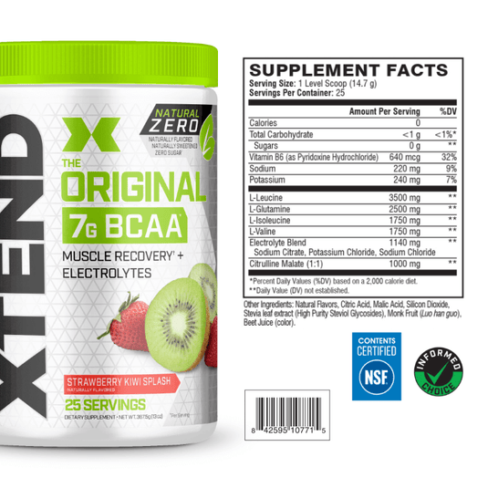 XTEND Natural Zero BCAA Powder