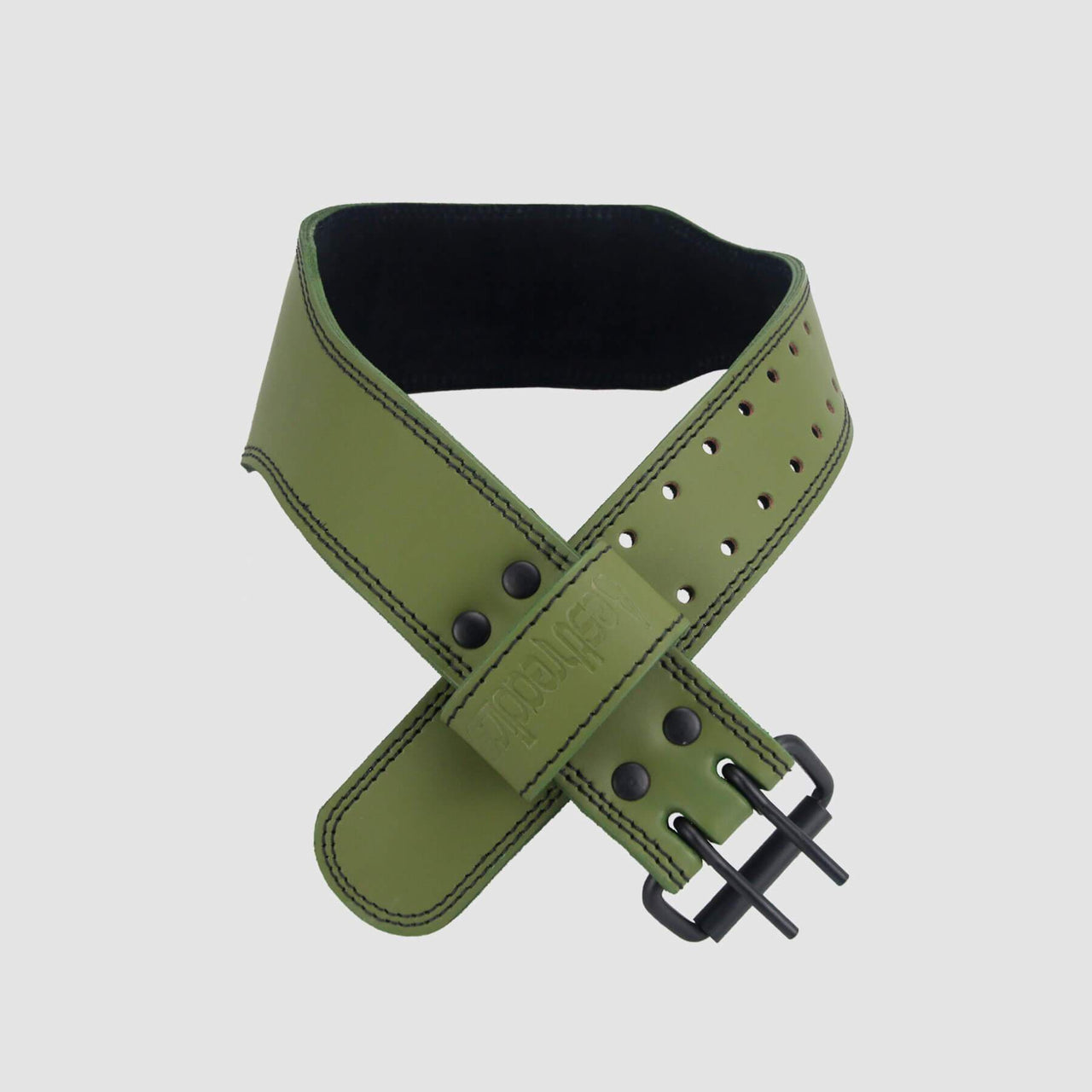 Aesthreadics Custom OD Green Tapered Lifting Belt BuiltAthletics