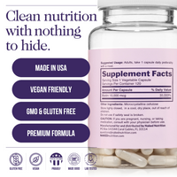 Daily Biotin Supplement | Naked Biotin - 120 Capsules