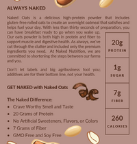 Chocolate Peanut Butter Protein Oats | Naked Oats