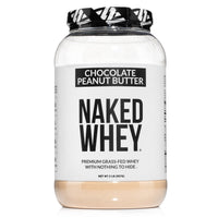 Chocolate Peanut Butter Whey Protein Powder 2LB | Naked Whey - 2LB