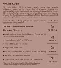 Chocolate Powdered Peanut Butter | Chocolate Naked PB - 1.5LB