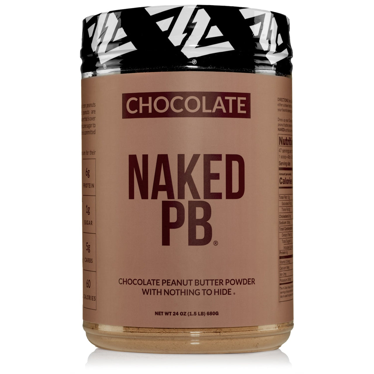 Chocolate Powdered Peanut Butter | Chocolate Naked PB - 1.5LB