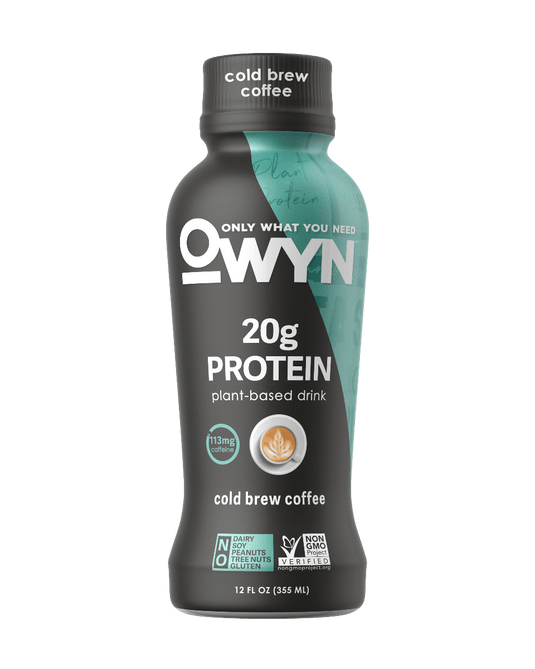 OWYN 100% Plant-Based Protein Shake - Cold Brew Coffee (12 Pack)