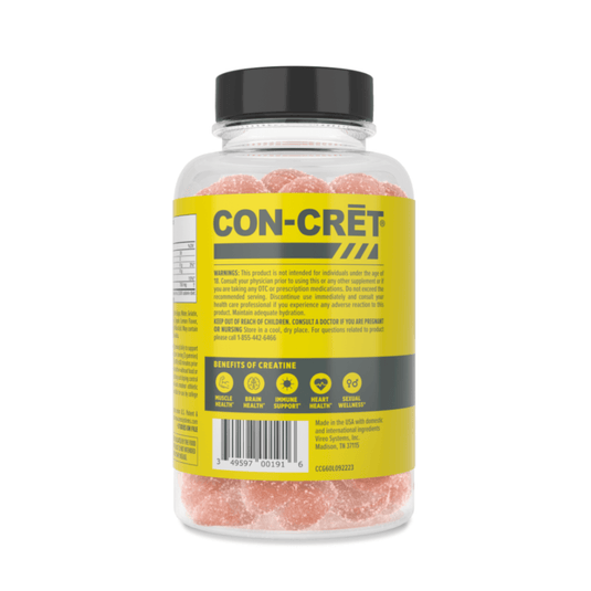 Creatine Gummies - CON-CRĒT Creatine HCl - 60 Count