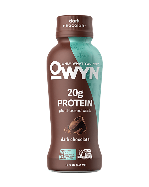 OWYN 100% Plant-Based Vegan Protein Shake - Dark Chocolate (12 Pack)