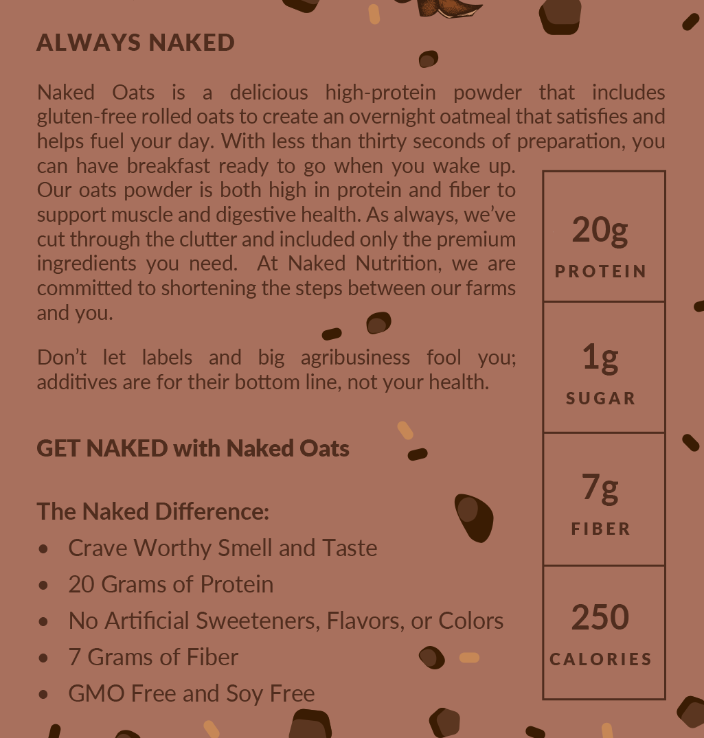 Double Chocolate Protein Oats | Naked Oats