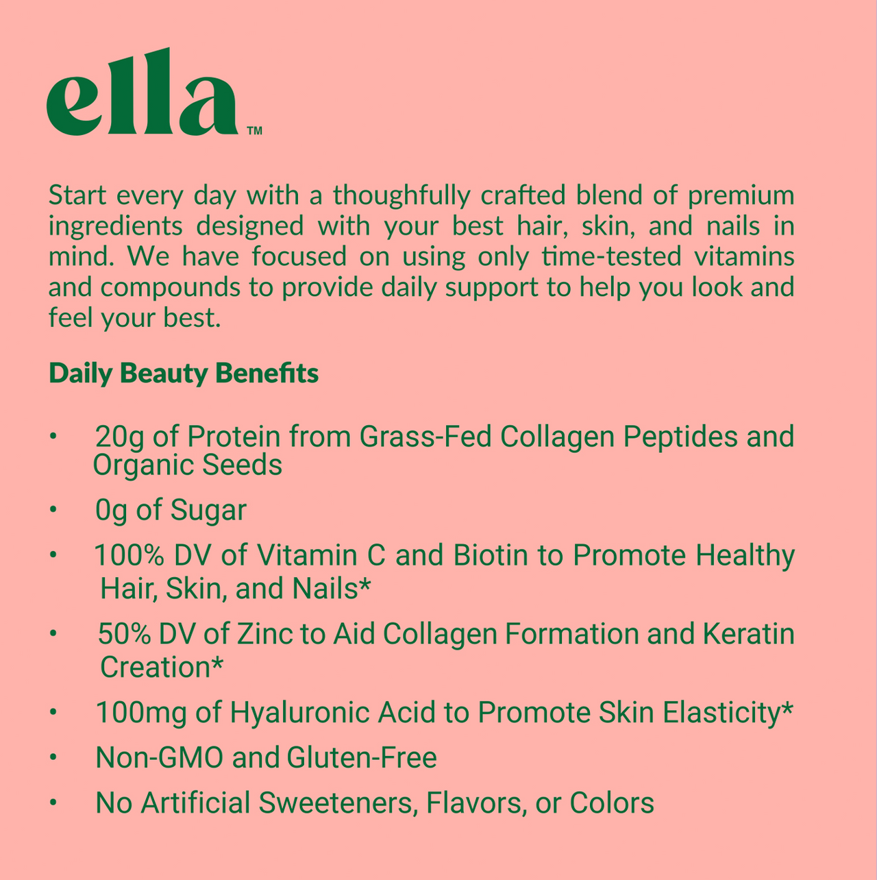 Matcha Latte Collagen Peptides | Beauty Protein Powder