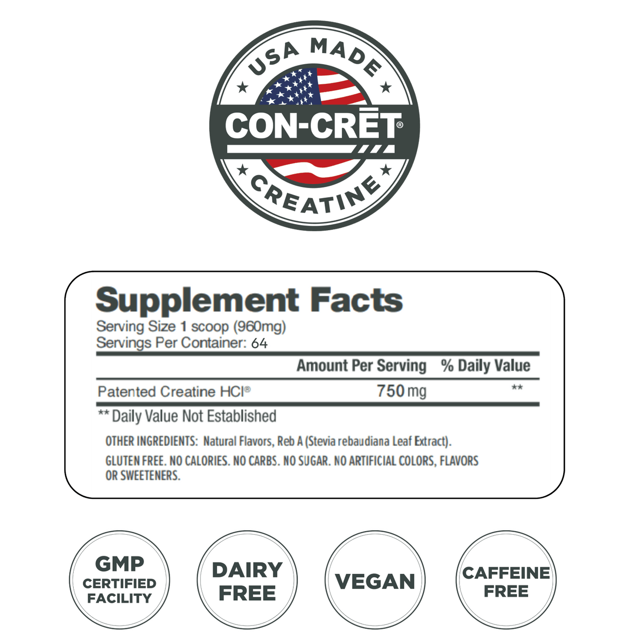Flavored Creatine - CON-CRĒT® HCl Powder