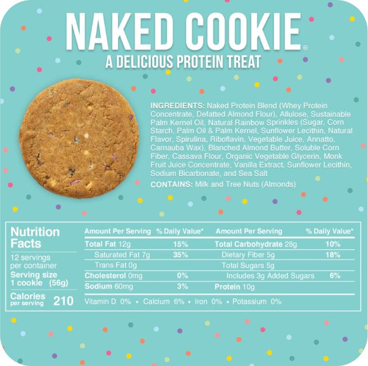 Protein Sugar Cookies | 12 Pack of Naked Cookies