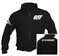 GAT Sport #TEAMGAT Zip Up Hoodie - Black