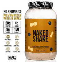 PB Blueberry Vegan Protein | Naked Shake - 30 Servings