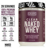 Grape Whey Protein Isolate | Clear Naked Whey
