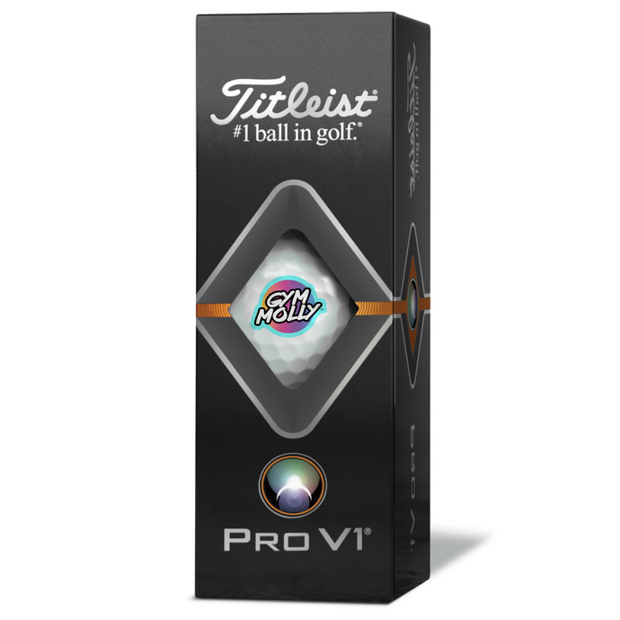 Gym Molly Titleist Pro V1 Golf Balls    -   3 pack