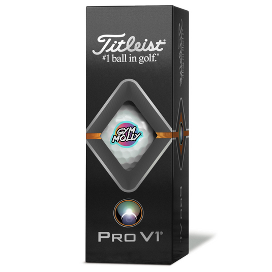 Gym Molly Titleist Pro V1 Golf Balls    -   3 pack