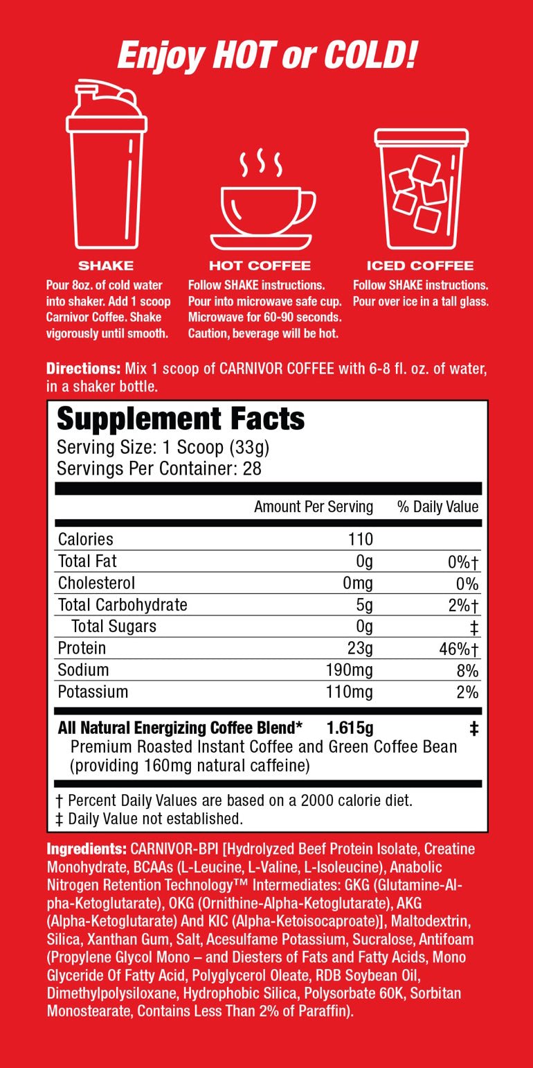 Carnivor Coffee - High-Protein Energizing Instant Coffee